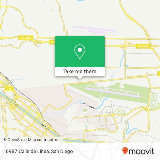 6987 Calle de Linea map