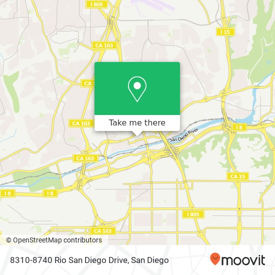 8310-8740 Rio San Diego Drive map
