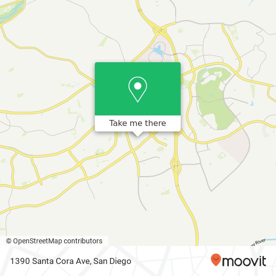 1390 Santa Cora Ave map