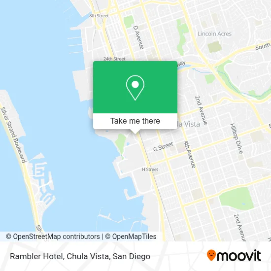 Rambler Hotel, Chula Vista map