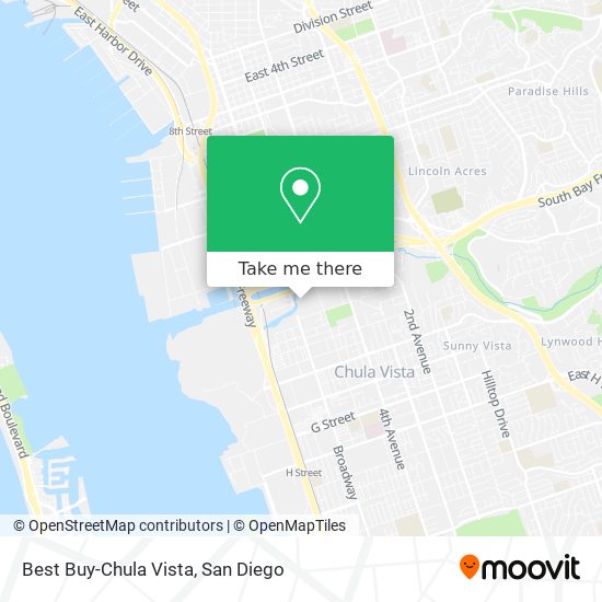 Best Buy-Chula Vista map