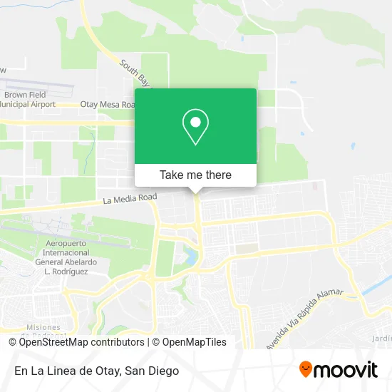 En La Linea de Otay map