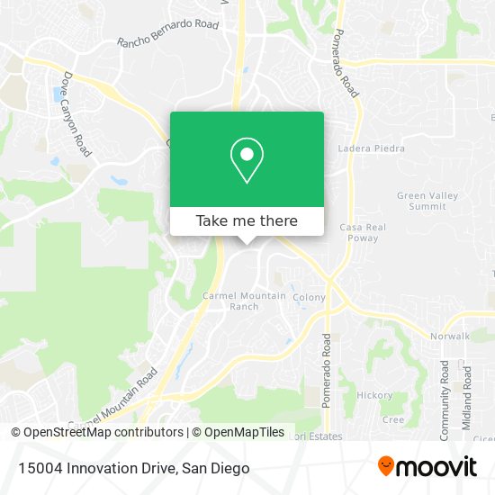 Mapa de 15004 Innovation Drive