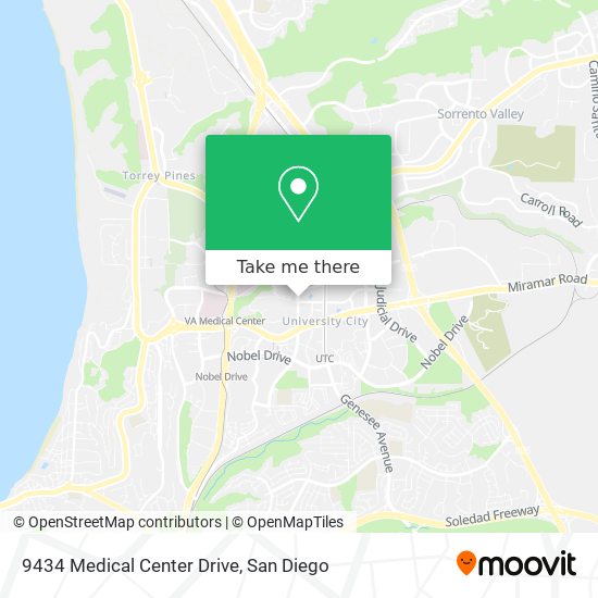 Mapa de 9434 Medical Center Drive