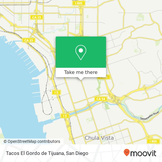 Tacos El Gordo de Tijuana map