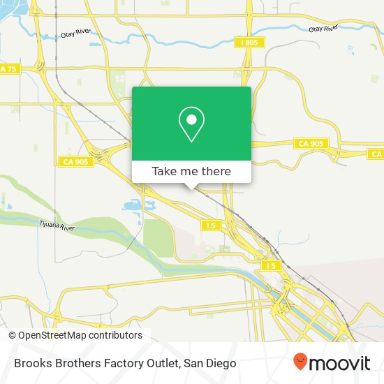 Brooks Brothers Factory Outlet map