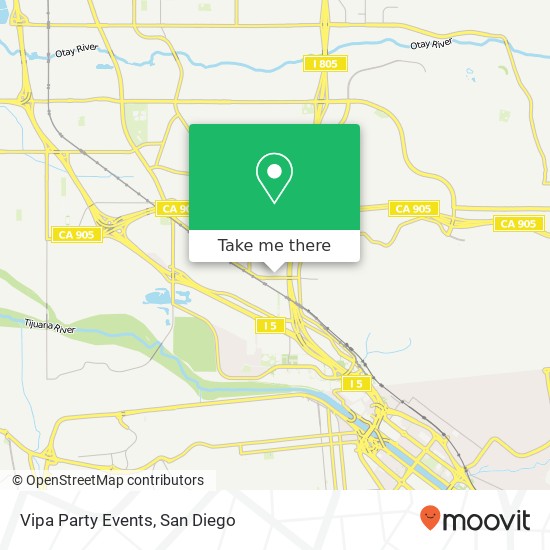 Vipa Party Events map