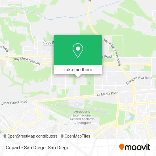 Copart - San Diego map
