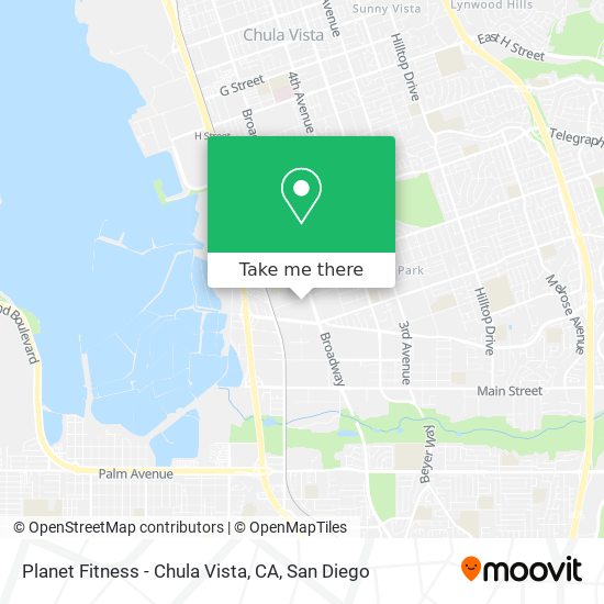 Mapa de Planet Fitness - Chula Vista, CA