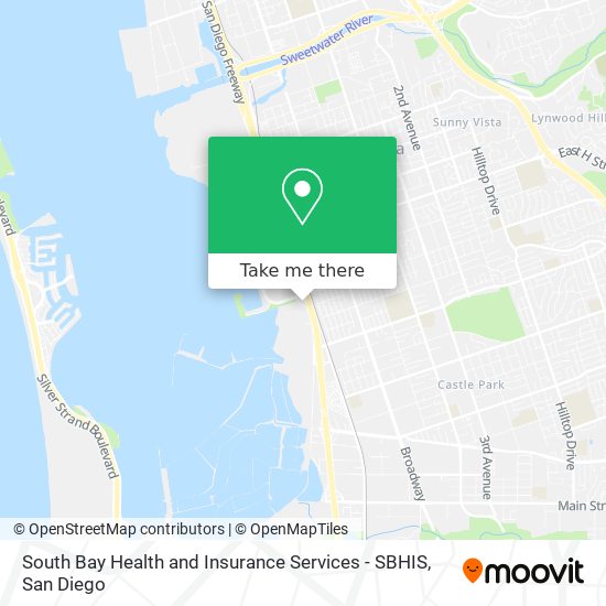 如何坐公交 或 缆车去Chula Vista的South Bay Health and Insurance