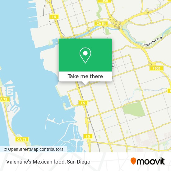 Valentine's Mexican food map