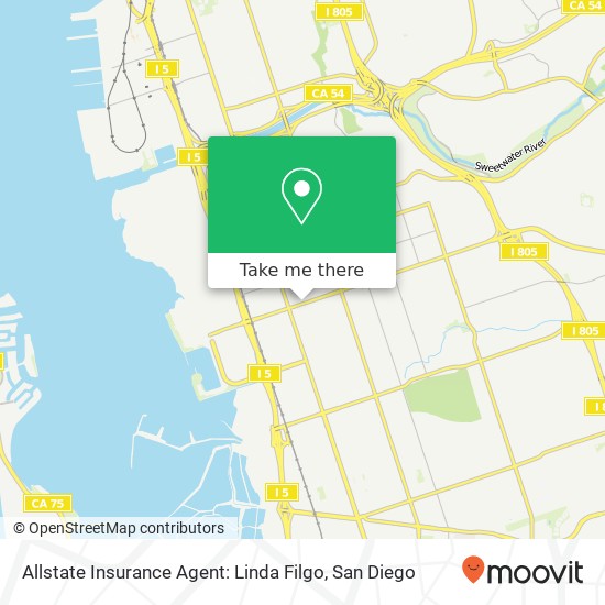 Mapa de Allstate Insurance Agent: Linda Filgo