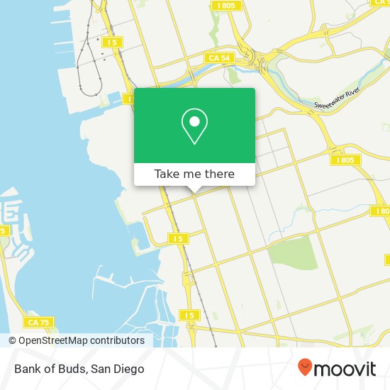 Bank of Buds map