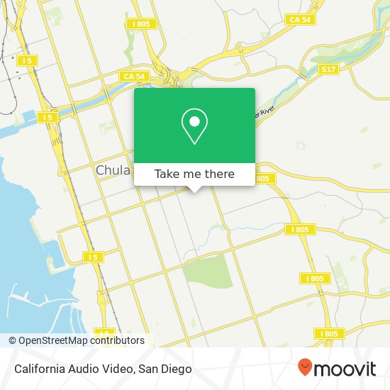 California Audio Video map