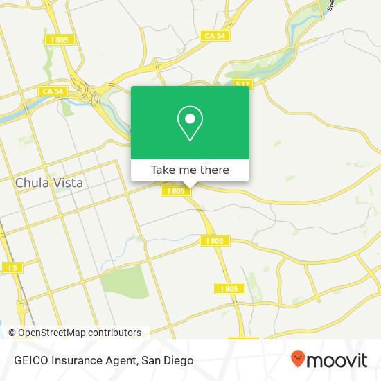 GEICO Insurance Agent map