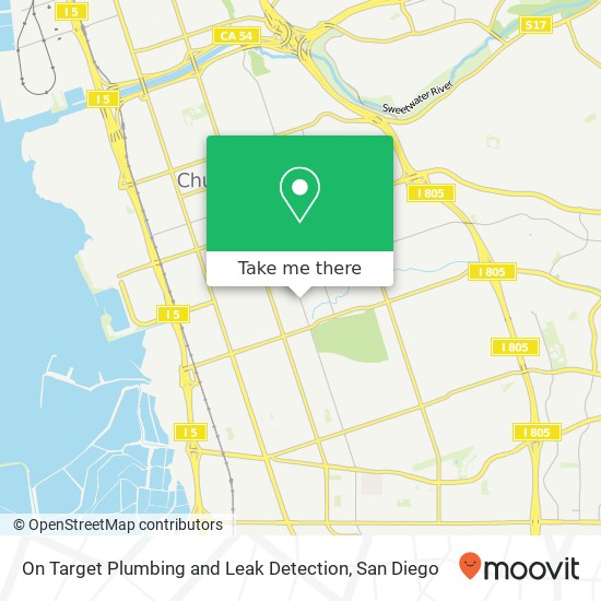 Mapa de On Target Plumbing and Leak Detection