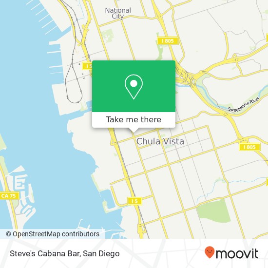 Steve's Cabana Bar map