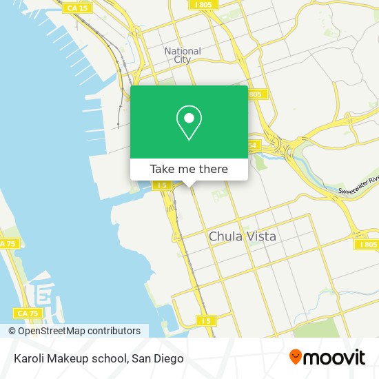 Karoli Makeup school map