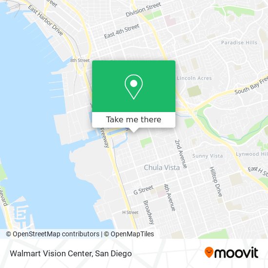 Mapa de Walmart Vision Center