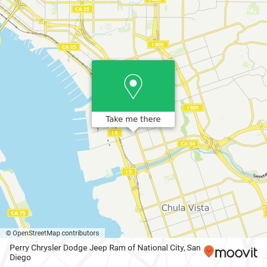 Mapa de Perry Chrysler Dodge Jeep Ram of National City