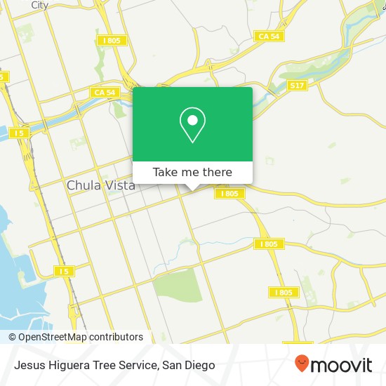 Jesus Higuera Tree Service map