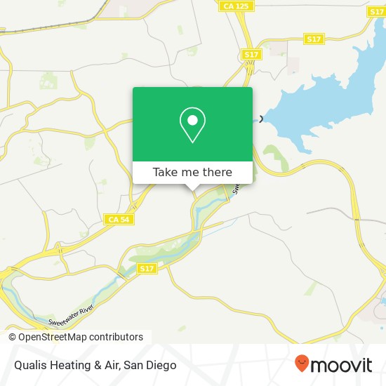 Qualis Heating & Air map