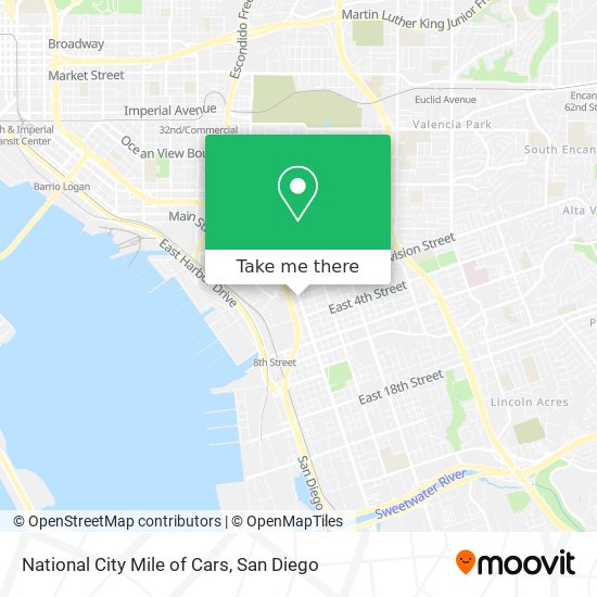 National City Mile of Cars map