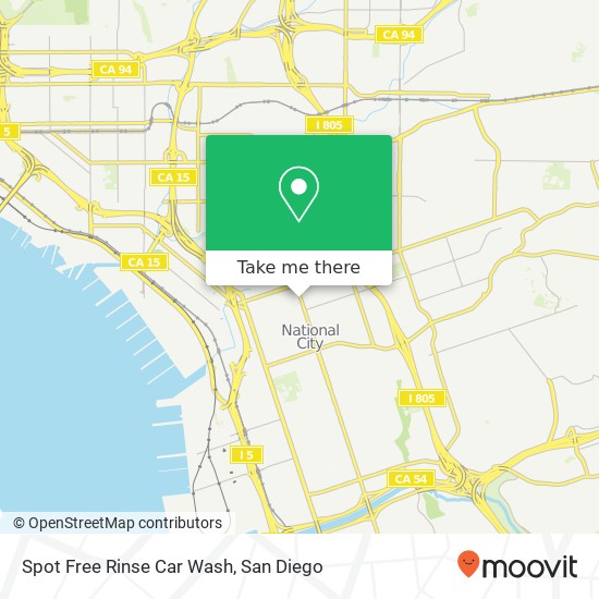 Mapa de Spot Free Rinse Car Wash