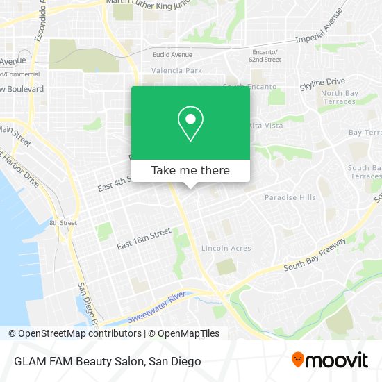 GLAM FAM Beauty Salon map