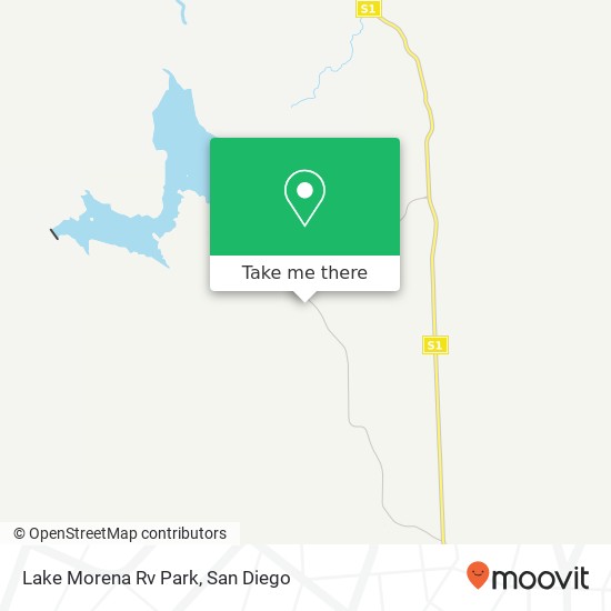 Mapa de Lake Morena Rv Park