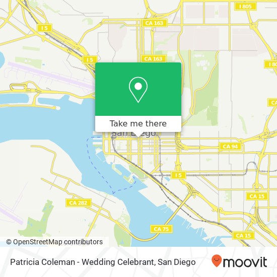 Mapa de Patricia Coleman - Wedding Celebrant