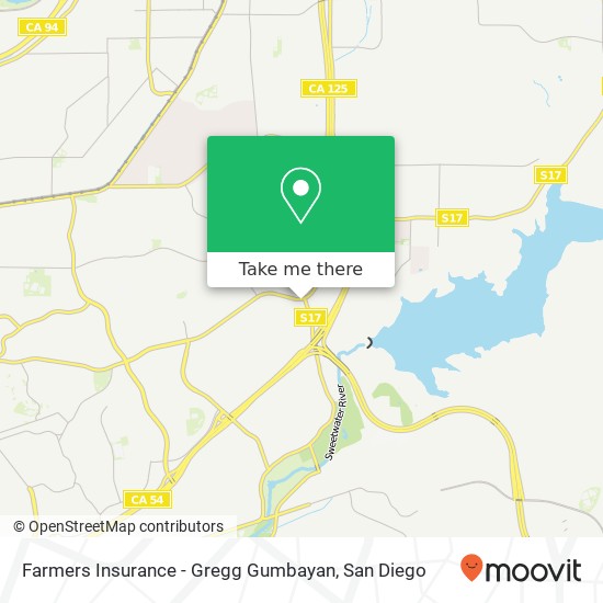 Farmers Insurance - Gregg Gumbayan map