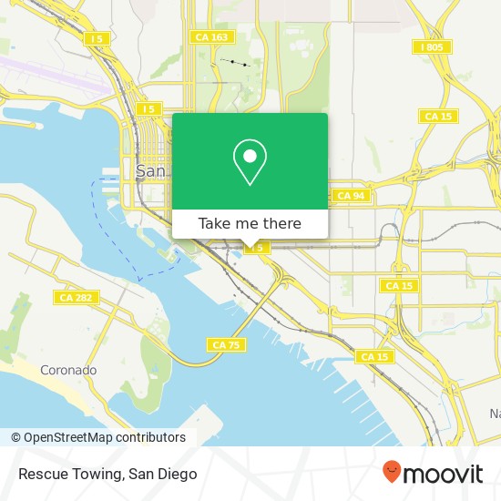 Rescue Towing map