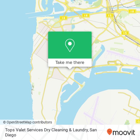 Mapa de Tops Valet Services Dry Cleaning & Laundry
