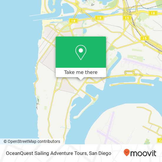 Mapa de OceanQuest Sailing Adventure Tours