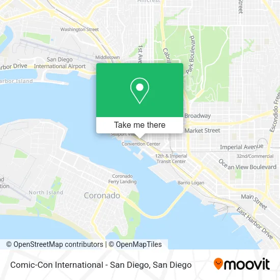 Comic-Con International - San Diego map