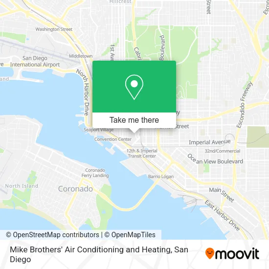 Mapa de Mike Brothers' Air Conditioning and Heating