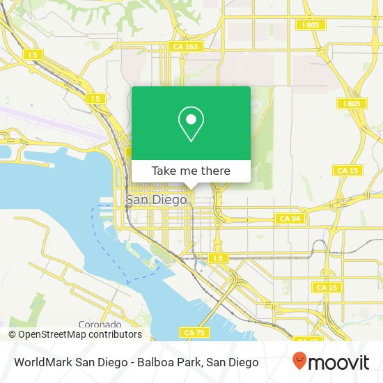 WorldMark San Diego - Balboa Park map