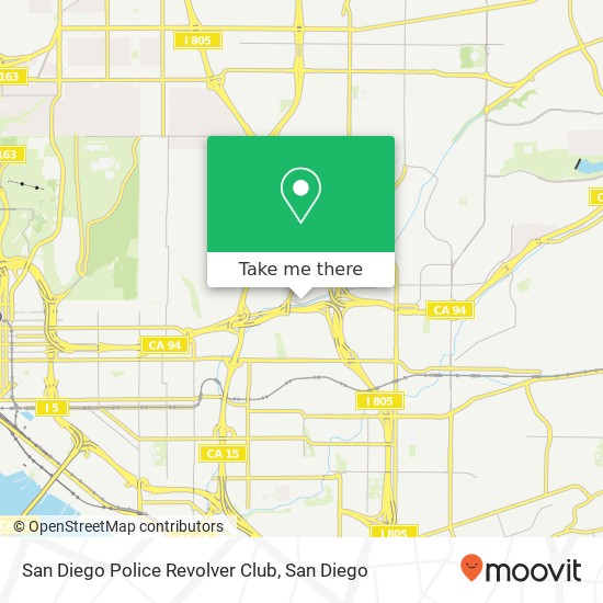 Mapa de San Diego Police Revolver Club