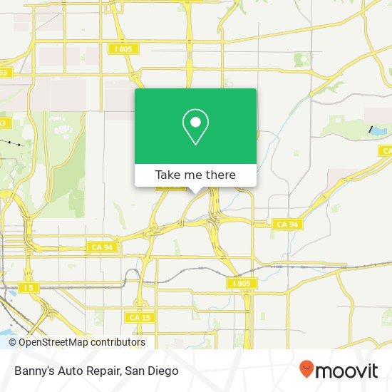 Mapa de Banny's Auto Repair