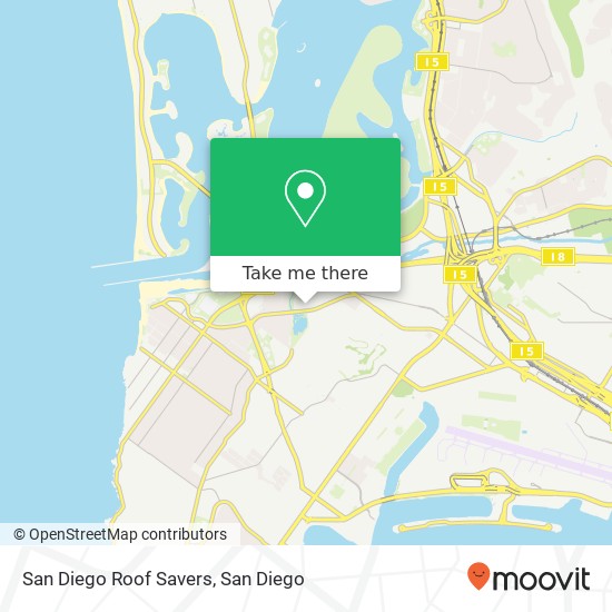 San Diego Roof Savers map