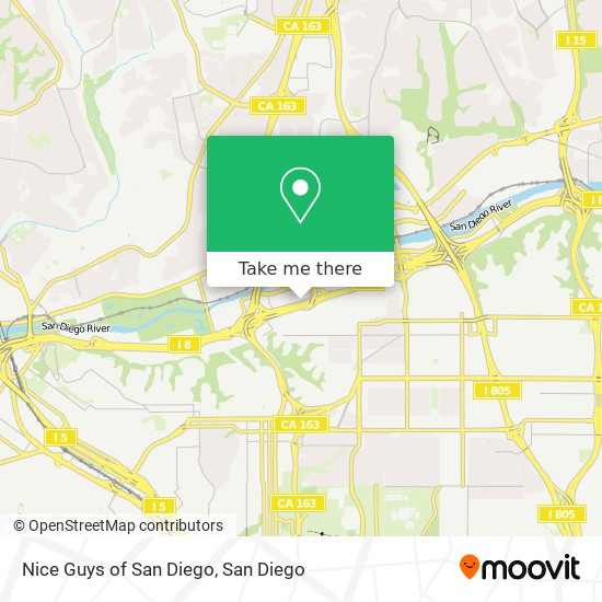 Mapa de Nice Guys of San Diego