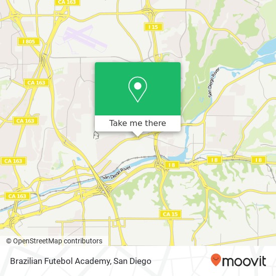 Brazilian Futebol Academy map