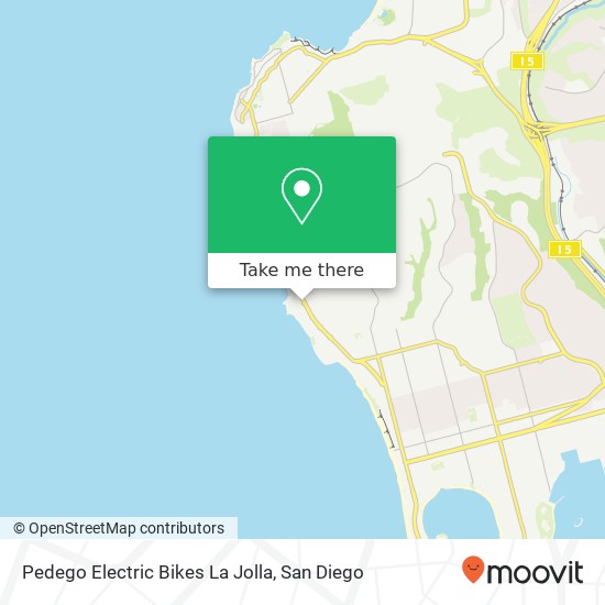 Mapa de Pedego Electric Bikes La Jolla