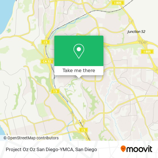 Project Oz Oz San Diego-YMCA map