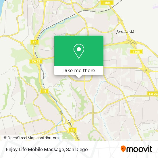 Mapa de Enjoy Life Mobile Massage