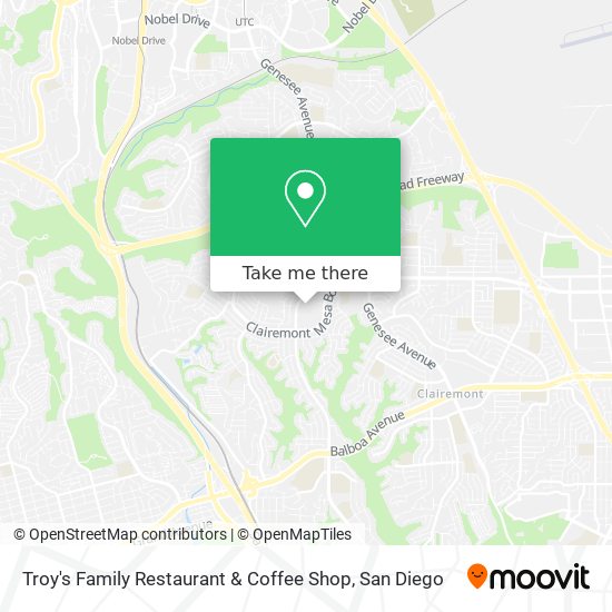 Troy's Family Restaurant & Coffee Shop map