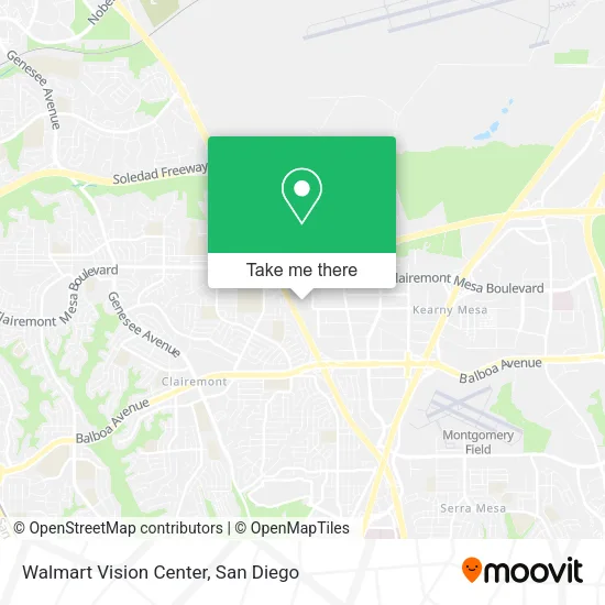 Mapa de Walmart Vision Center