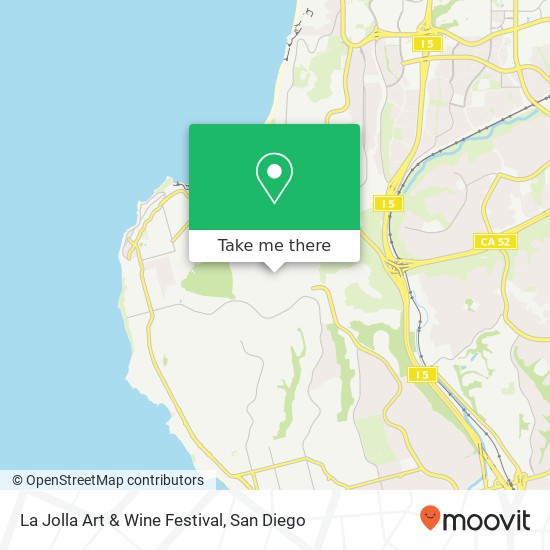 La Jolla Art & Wine Festival map