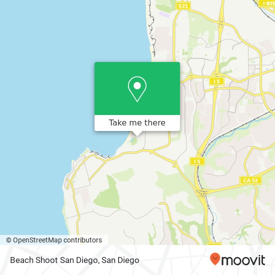 Beach Shoot San Diego map